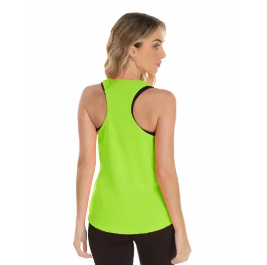 Kit 5 Regatas Feminina Dry Fit Verde Fluorescente Proteção UV 30+
