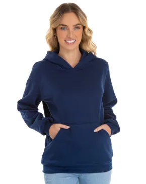 Moletom Canguru com Capuz Feminino Azul Marinho 