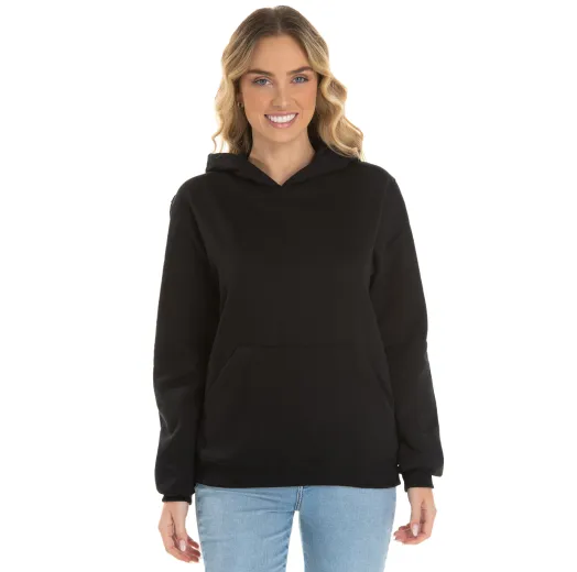 Moletom Canguru com Capuz Feminino Preto