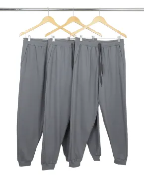 Kit 3 Calças Masculinas de Moletom Cinza Chumbo