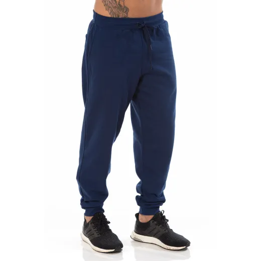 Kit 3 Calças Masculinas de Moletom Azul Marinho