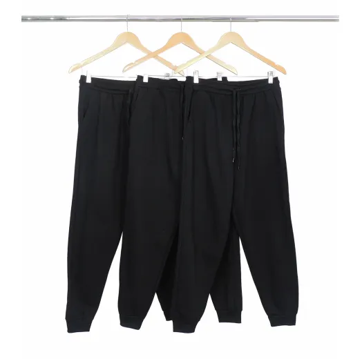 Kit 3 Calças Masculinas de Moletom Preto