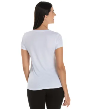 Kit 5 Baby Look PV / Malha Fria Branca