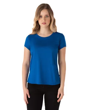 Baby Look PV / Malha Fria Azul Royal