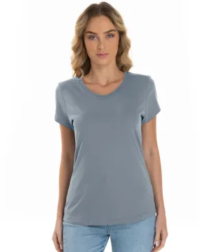 Baby Look PV / Malha Fria Cinza Chumbo