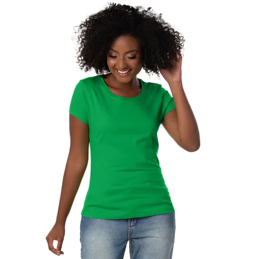 Kit 5 Baby Look PV / Malha Fria Verde Bandeira 