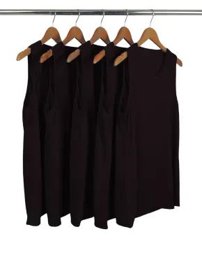 KIT 5 Regatas Dry Fit Pretas Proteção UV 30+