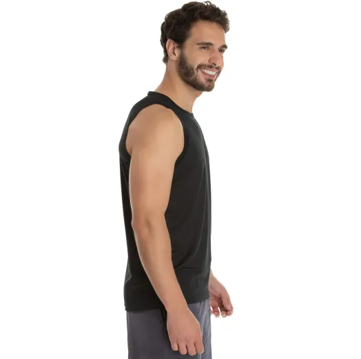 KIT 5 Regatas Dry Fit Pretas Proteção UV 30+