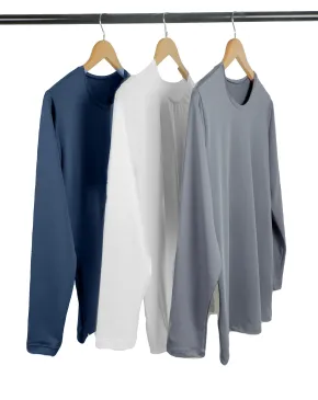 Kit 3 Camisetas Segunda Pele Manga Longa Masculina 3