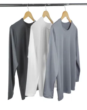 Kit 3 Camisetas Segunda Pele Manga Longa Feminina 1