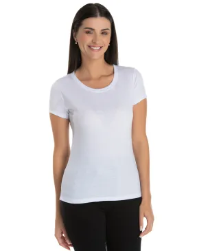 KIT 5 Baby Look de Poliéster/Sublimática Branca