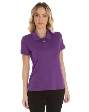 Camisa Polo Piquet Feminina Roxa 
