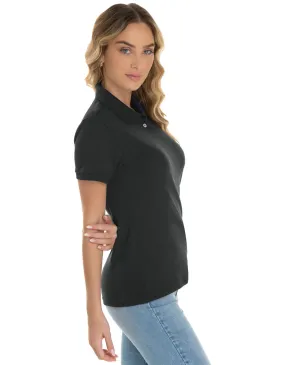 KIT 5 Camisas Polo Piquet Feminina Preta