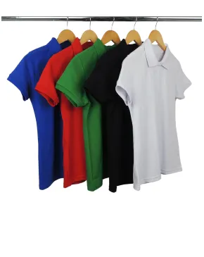 Kit 5 Camisas Polo Piquet Feminina 16