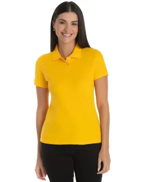 Camisa Polo Piquet Feminina Amarelo Ouro
