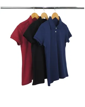 Kit 3 Camisas Polo Piquet Feminina 4