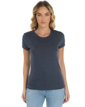Camiseta Feminina Comfort Mescla Navy