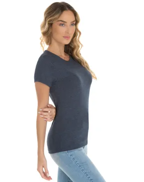 Camiseta Feminina Comfort Mescla Navy