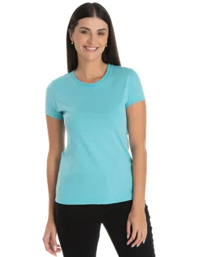 Kit 5 Camisetas Femininas Comfort Mescla Azul Turquesa