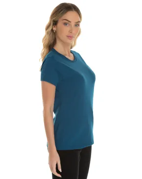 Kit 5 Camisetas Femininas Comfort Mescla Navy