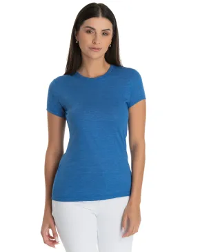 Kit 5 Camiseta Feminina Comfort Mescla Azul Royal