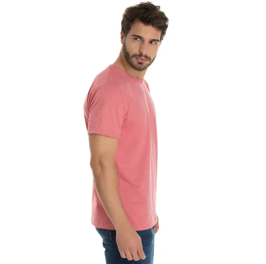 Kit 5 Camisetas Comfort Mescla Goiaba