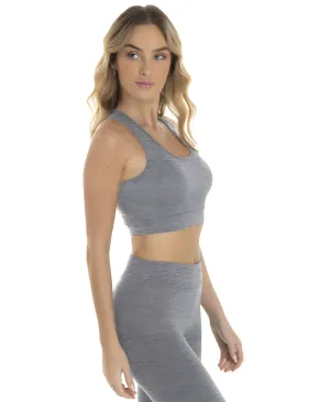 Top Nadador Fitness Feminino Mescla