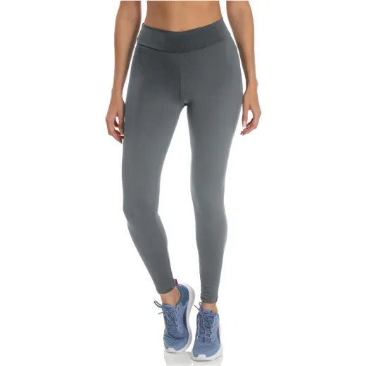 Calça Legging Fitness Feminina Cinza Chumbo