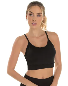 Kit 3 Tops de Alcinha Fitness Feminino Preto
