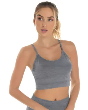 Top de Alcinha Fitness Feminino Mescla