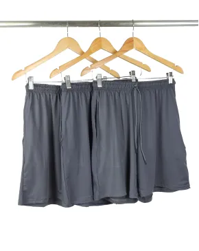 Kit 3 Bermudas Dry Fit Cinza Chumbo