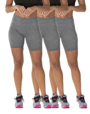 Kit 3 Bermudas Fitness Feminina Mescla