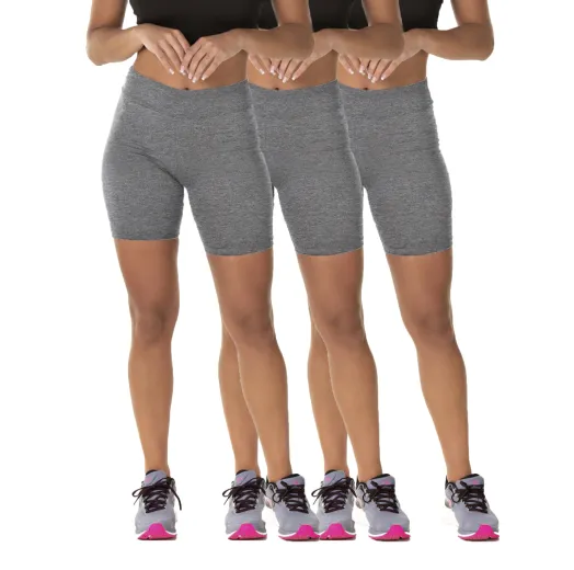 Kit 3 Bermudas Fitness Feminina Mescla
