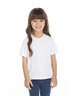 Camiseta Infantil de Poliéster / Sublimática Branca