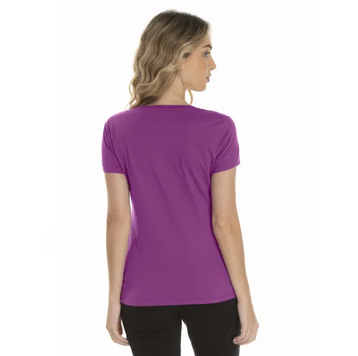 KIT 5 Baby Look de Algodão Premium Roxas