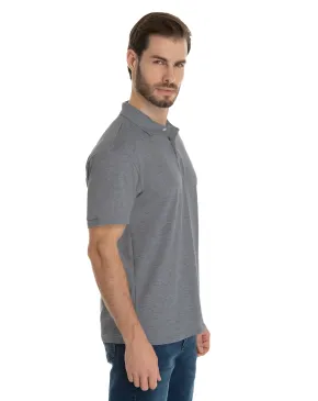 Kit 5 Camisas Polo Piquet Masculina Mescla Escuro