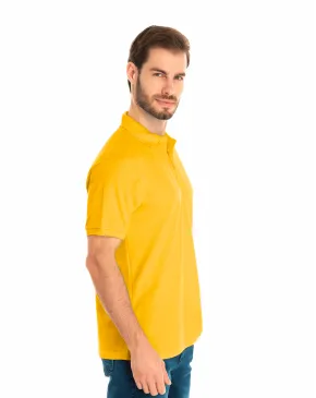 Camisa Polo Piquet Masculina Amarelo Ouro