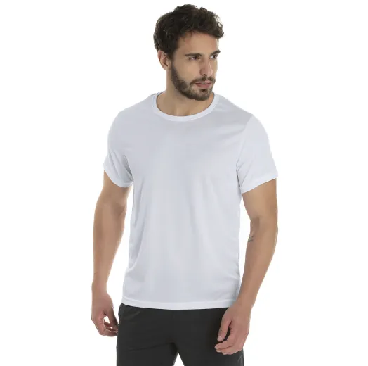 Camiseta Dry Fit Branca Proteção UV 30+