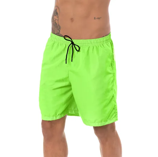 Short de Praia Masculino Verde Fluorescente 