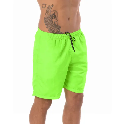 Short de Praia Masculino Verde Fluorescente 