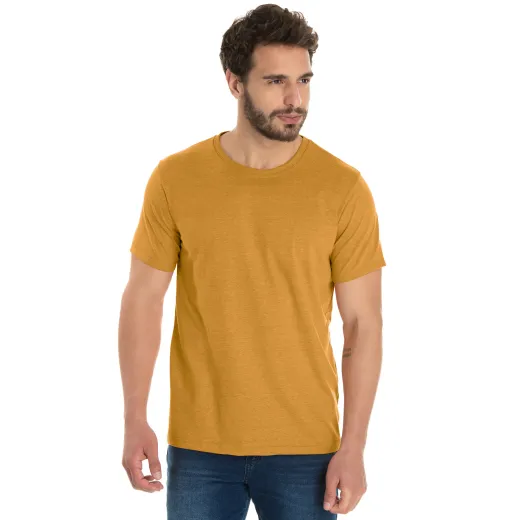 Camiseta Comfort Mescla Mostarda
