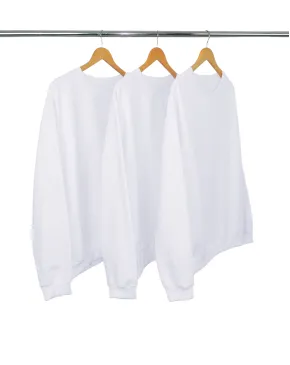 Kit 3 Blusões de Moletom Branco